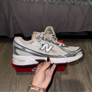 New Balance 740 Sneaker U740WN2 White Shadow Silver & Navy Men’s Sz 11